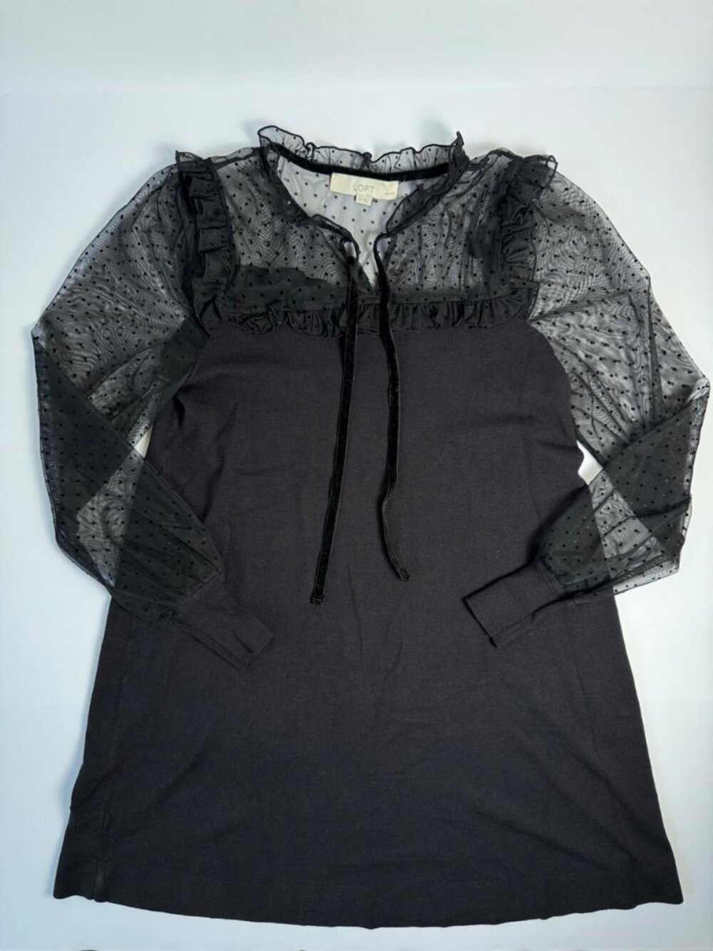 Swiss Dot Mesh Sleeve